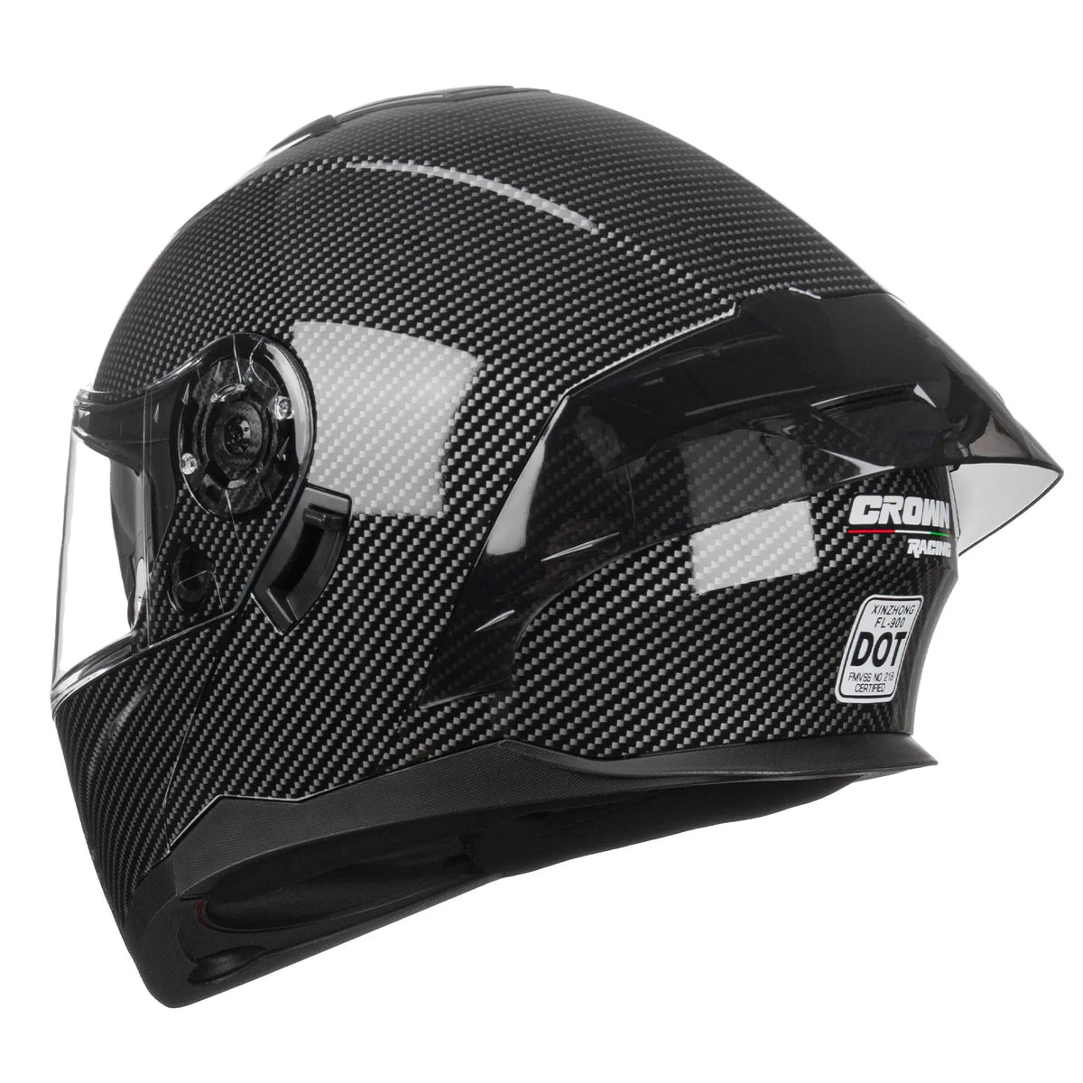 Crown Racing FL900 DOT Certified Modular Helmet With Dual Visor