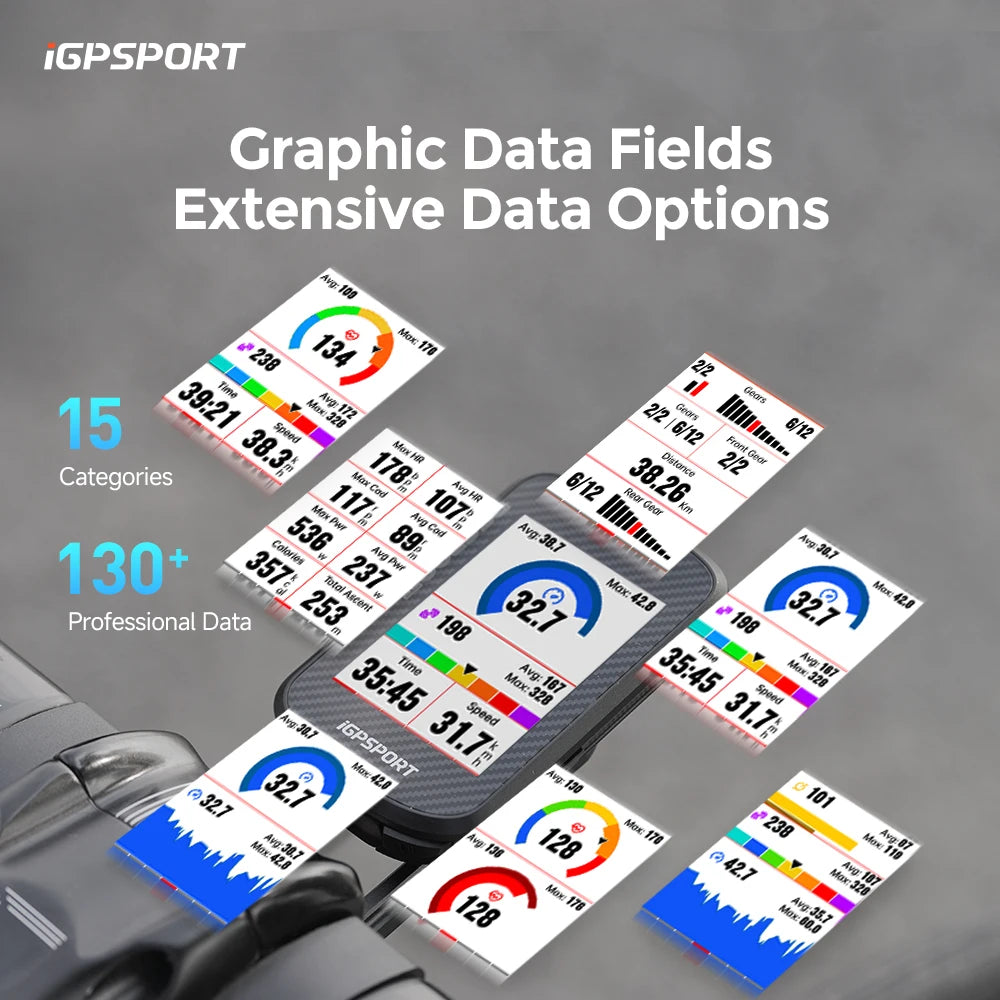 iGPSPORT BSC300T Touchscreen GPS Bike Computer With Color Maps