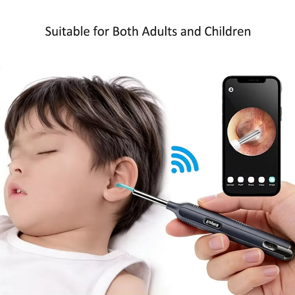 Visual Ear Wax Cleaning Set with Camera Safe Earwax Removal Endoscope with Camera Luminous Otoscope Ear Cleaning Tools Ear Care