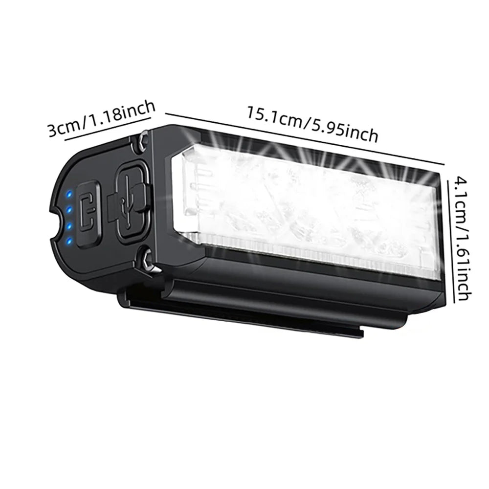 USB Rechargeable Bicycle Headlight for Night Road Cycling