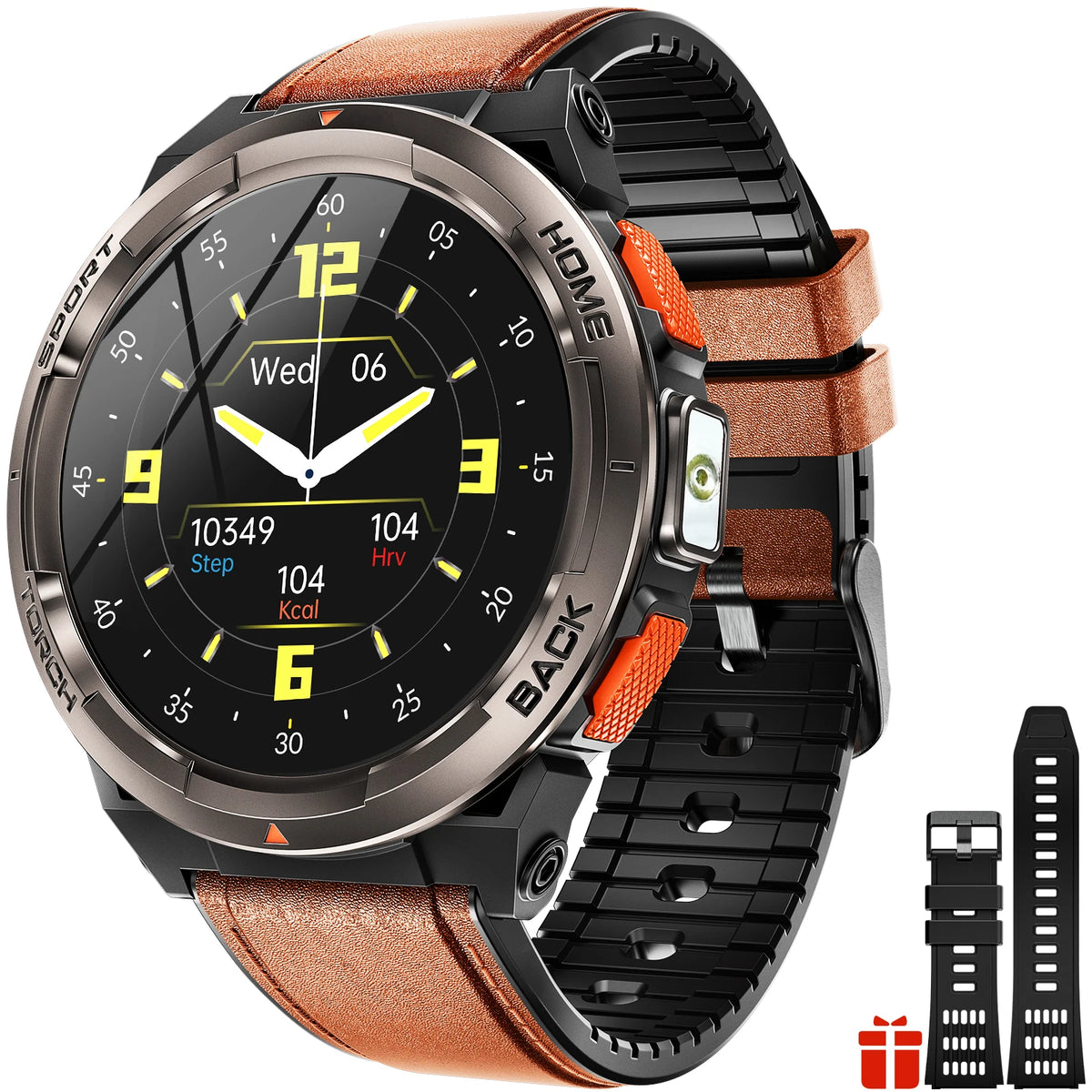 EIGIIS Smart Sports Watch With Compass Barometer And LED Flashlight