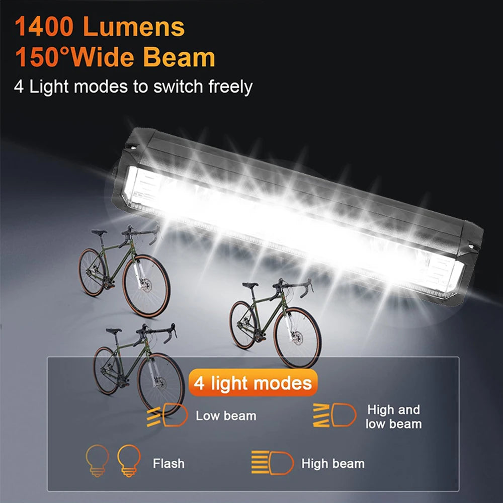 USB Rechargeable Bicycle Headlight for Night Road Cycling
