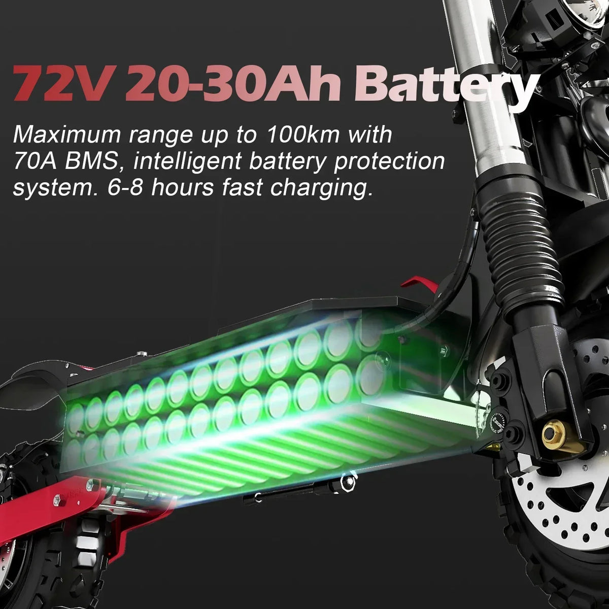 Dual Motor Folding Off Road Electric Scooter for Adults