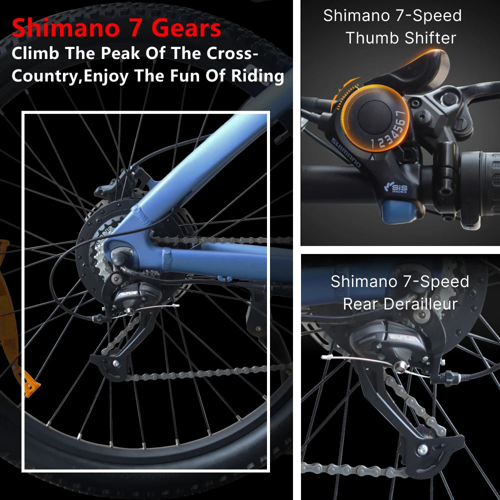 HUANCI Q5 1000W Electric Bicycle for Adult Riders With Long Range