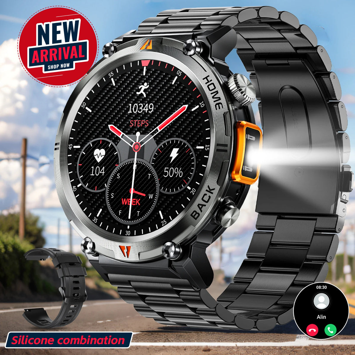 LaNikar Bluetooth Calling Smart Watch With Health And Fitness Tracking