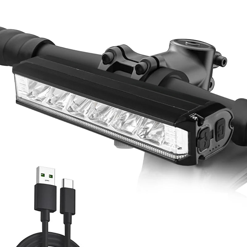 USB Rechargeable Bicycle Headlight for Night Road Cycling
