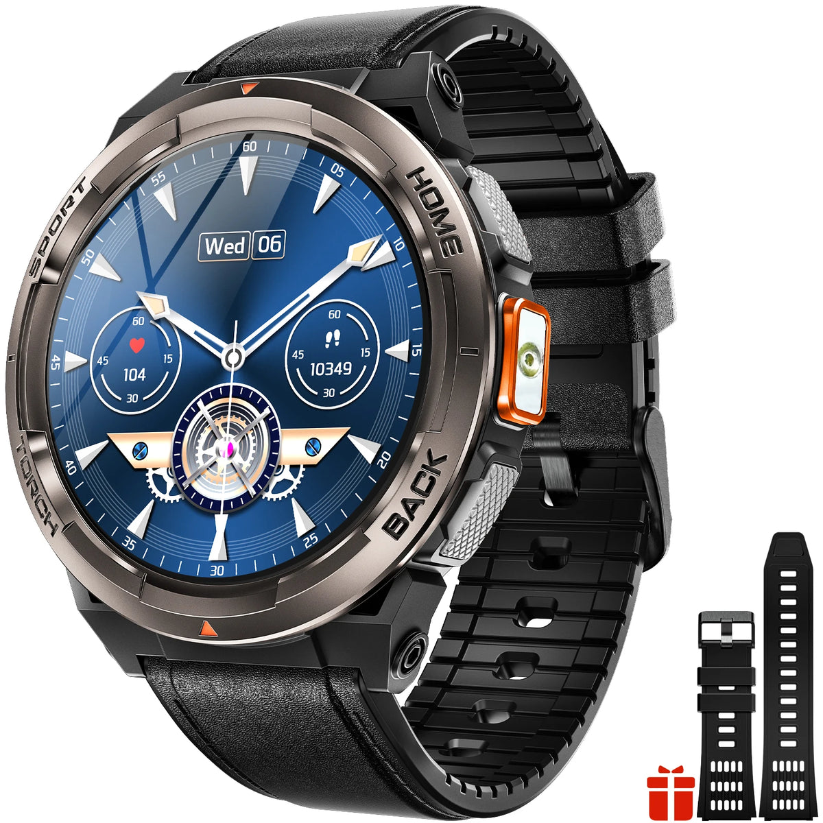 EIGIIS Smart Sports Watch With Compass Barometer And LED Flashlight