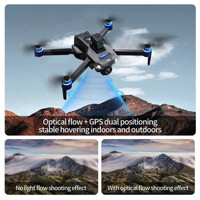 GPS Drone Optical Flow Positioning Hover Multiple Return Modes Waypoint Flight Intelligent Follow One Key Takeoff Landing Speed Switching Drone
