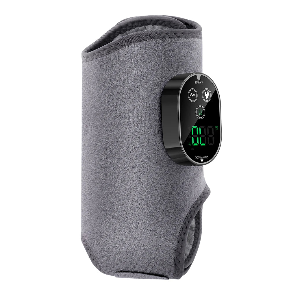 Cordless Foot Ankle Massager with Heat and Vibration, 6 Heat Levels 3 Massage Modes Electric Foot Warmer Belt