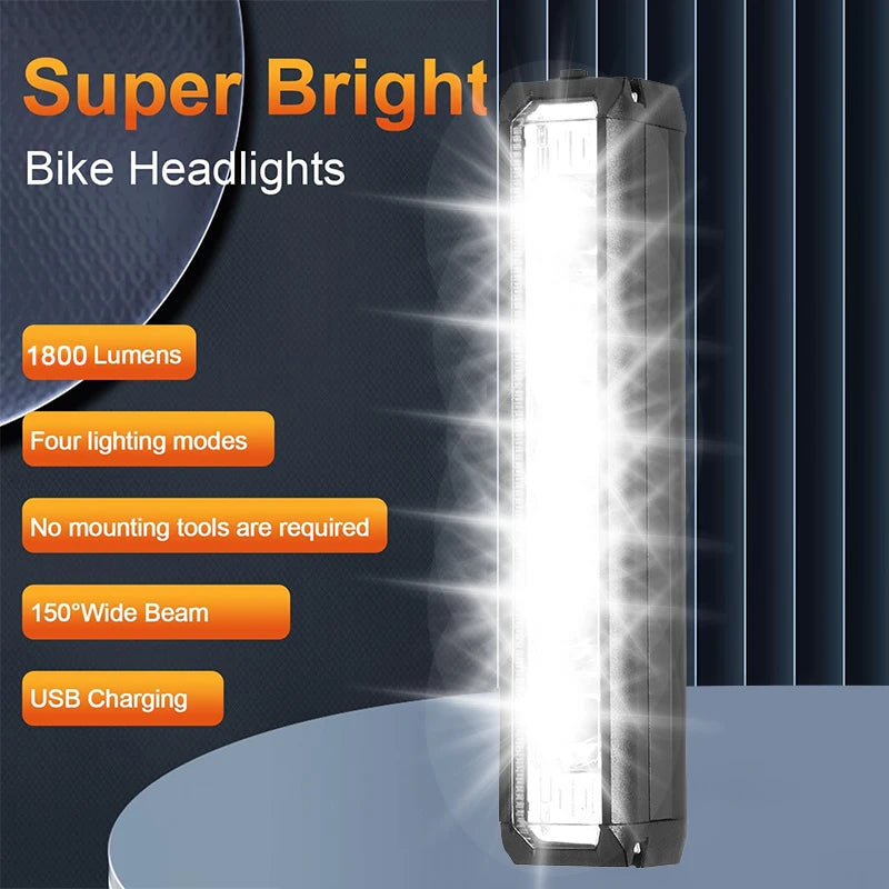 USB Rechargeable Bicycle Headlight for Night Road Cycling