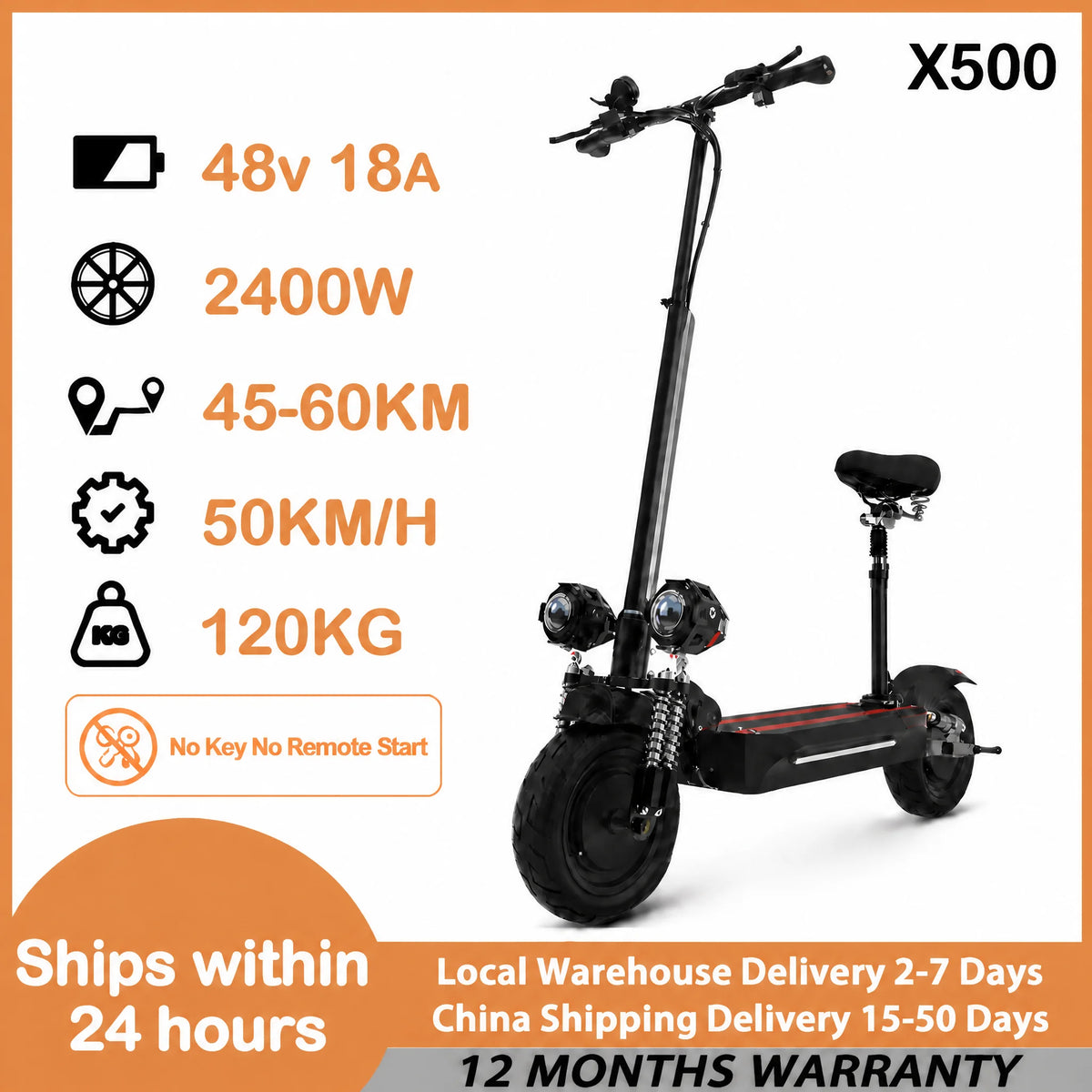 Dual Motor Folding Off Road Electric Scooter for Adults