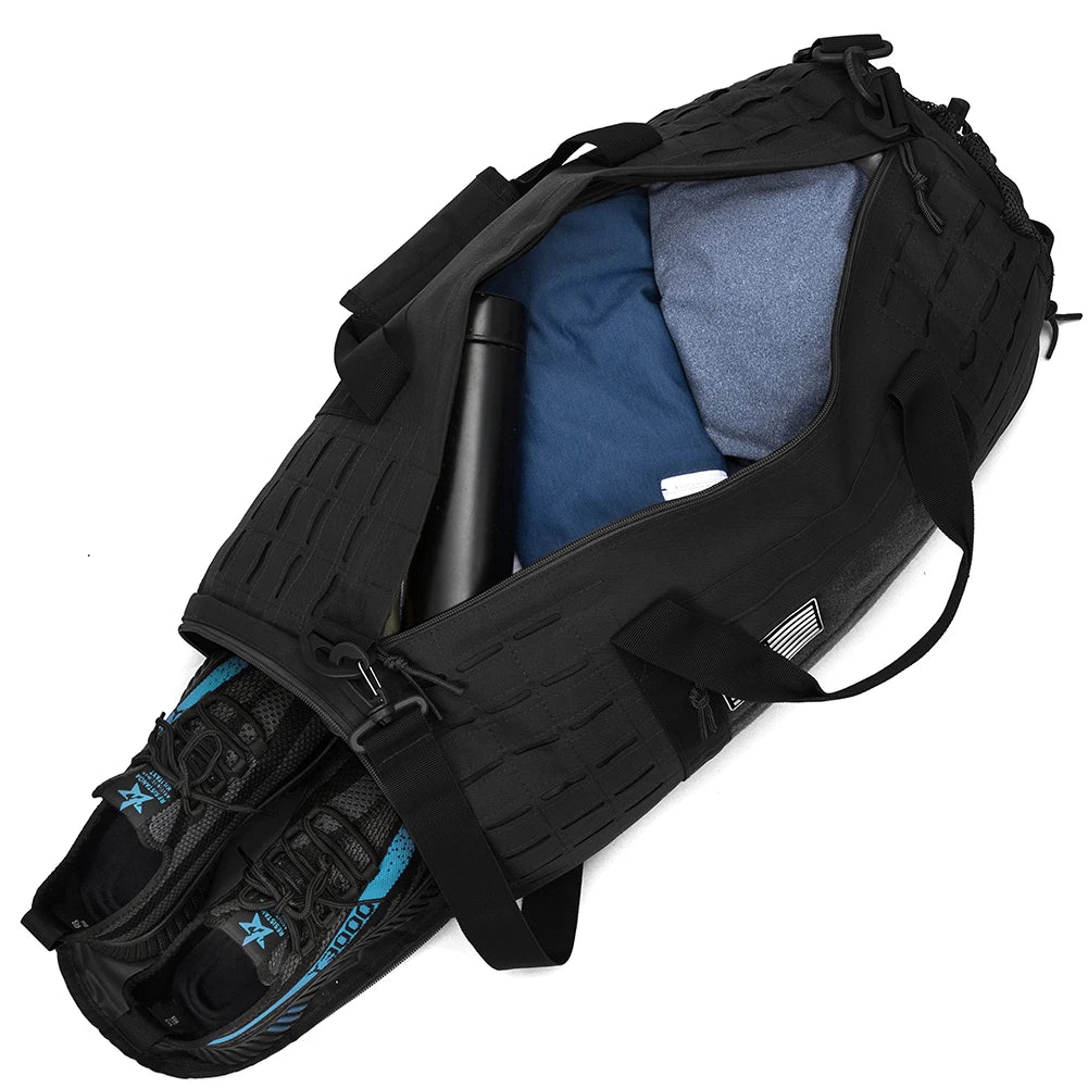 40L Sports Fitness Bag Tactical Travel Tote Men's Fitness Training Shoes Basketball Travel Bag Handy Luggage