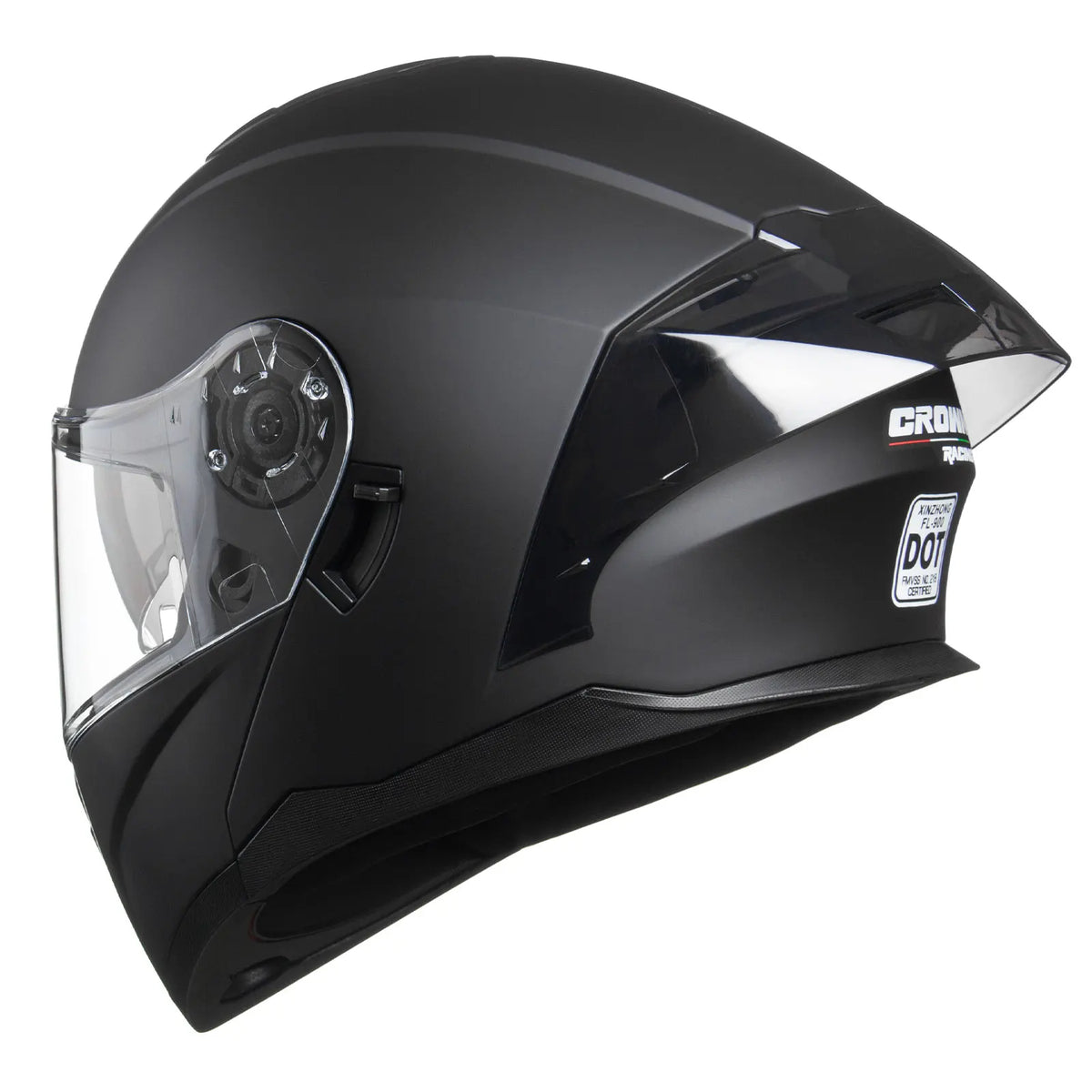 Crown Racing FL900 DOT Certified Modular Motorcycle Helmet Dual Visor