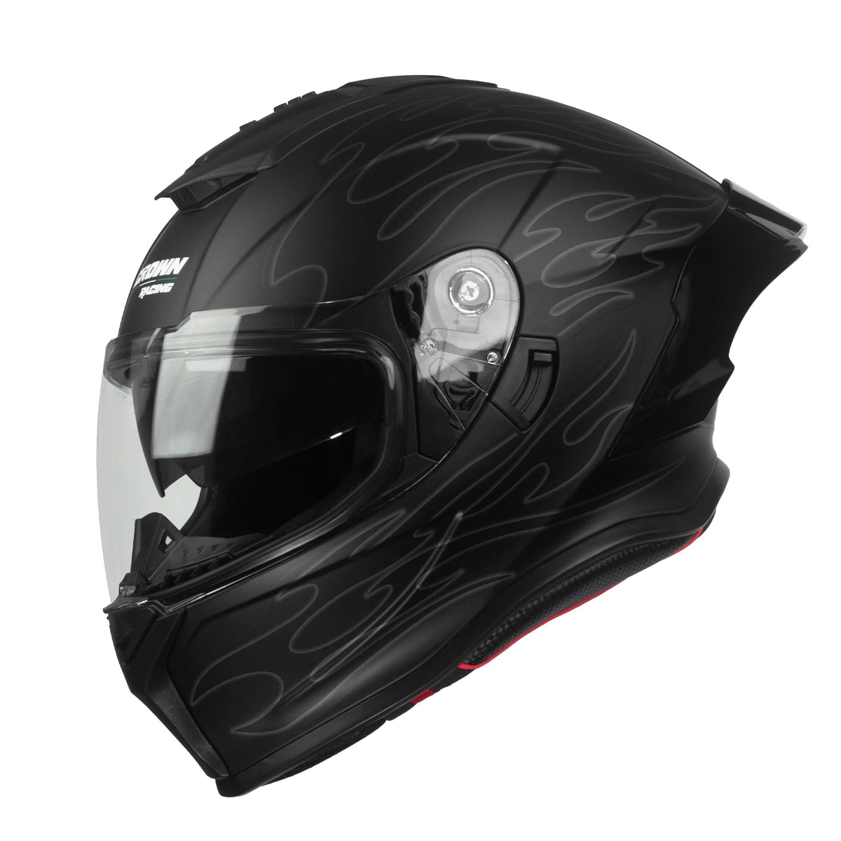 Crown Racing DOT Approved Full Face Motorcycle Street Helmet