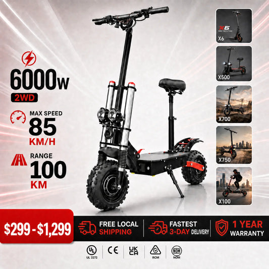 Dual Motor Folding Off Road Electric Scooter for Adults