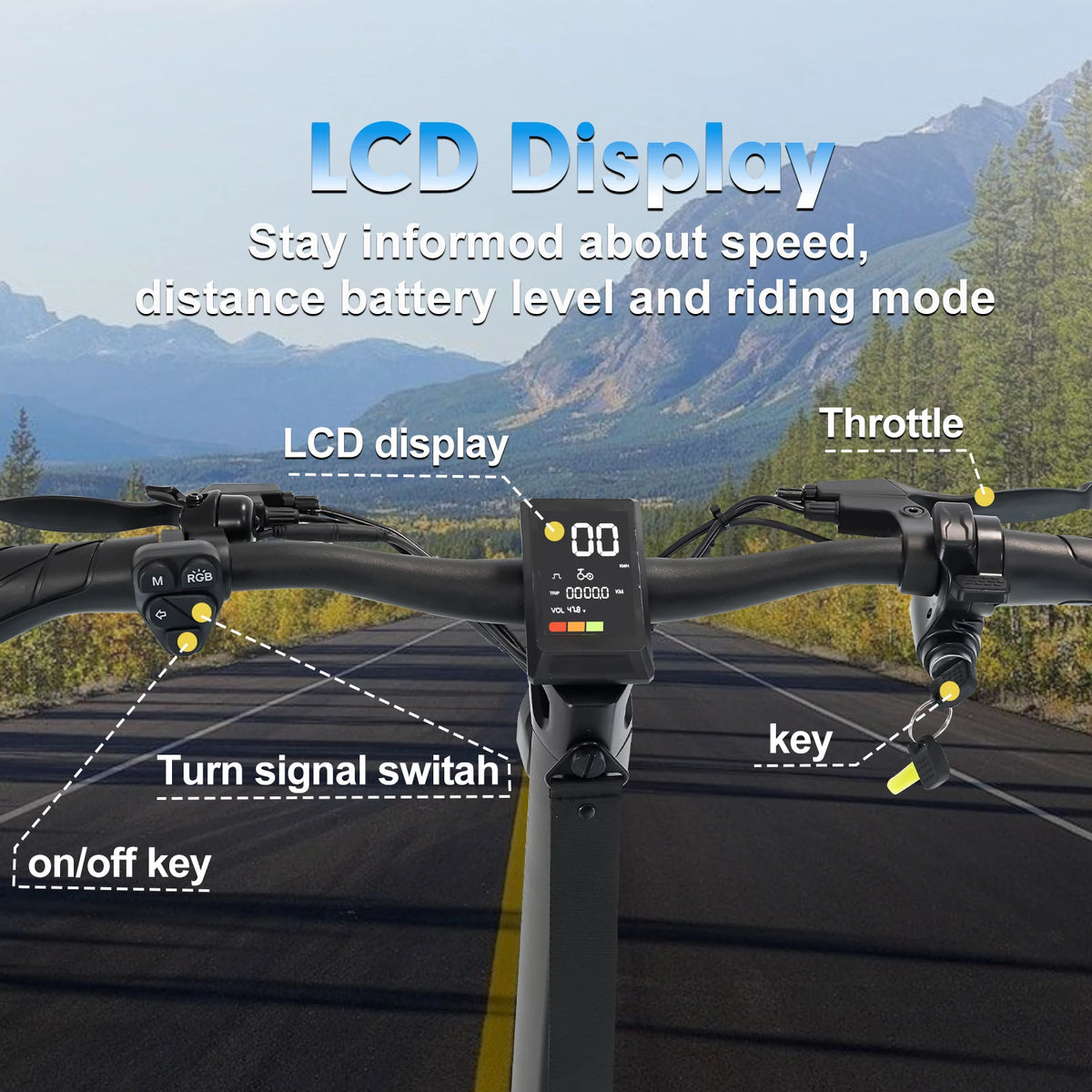 BIkydom 1500W Electric Scooter With Long Range Battery