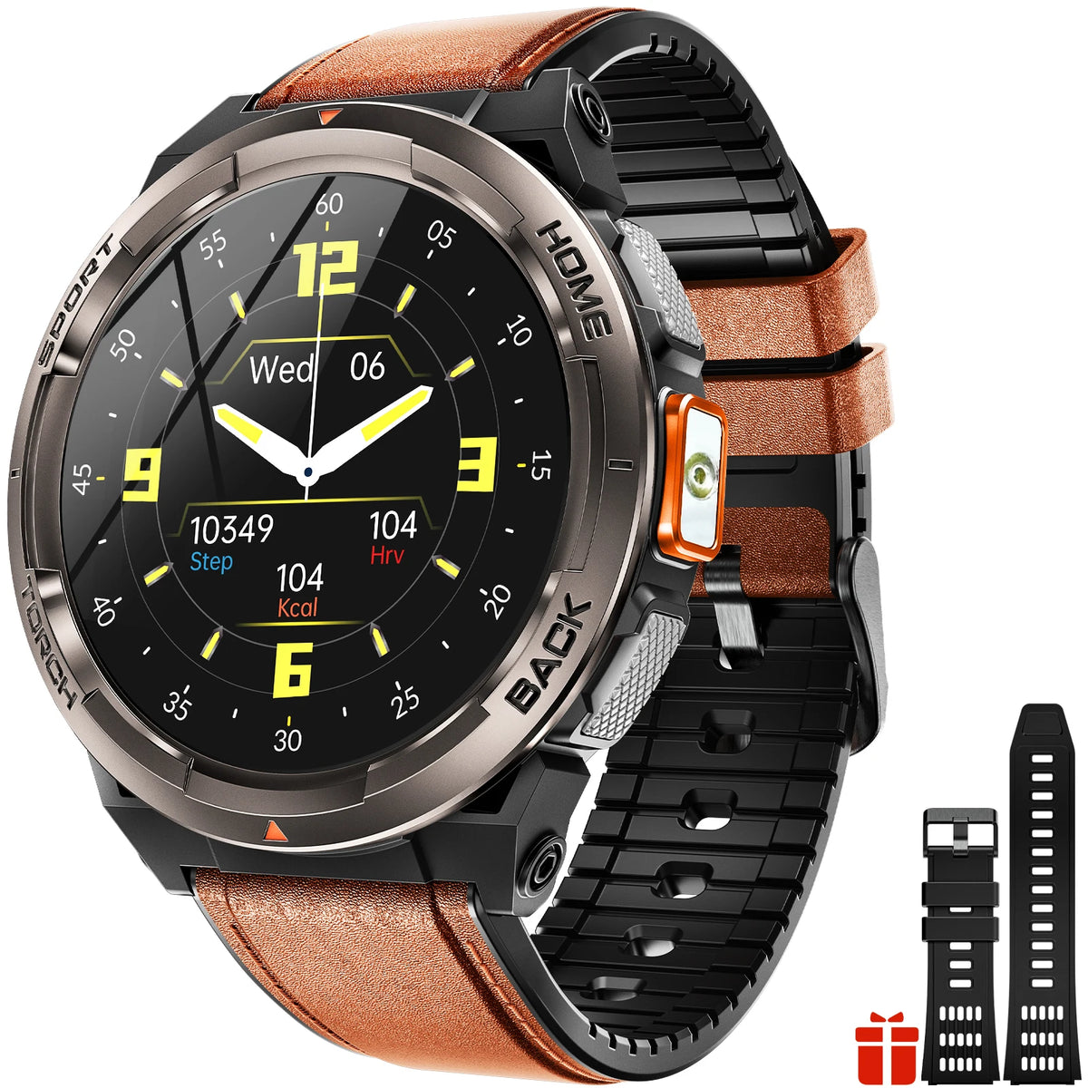 EIGIIS Smart Sports Watch With Compass Barometer And LED Flashlight