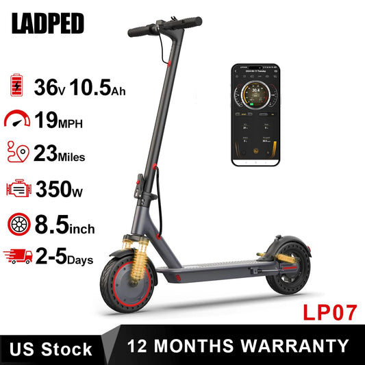 LADPED LP07 Electric Scooter With App Control And Dual Suspension