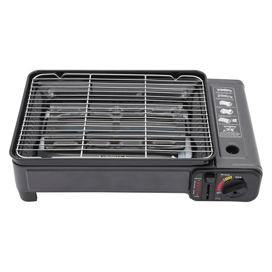 Portable Camping Grill Gas Stove BBQ Grills with Storage Box for Camping Traveling Trekking Travel Accessories 43*28.5*11.5cm