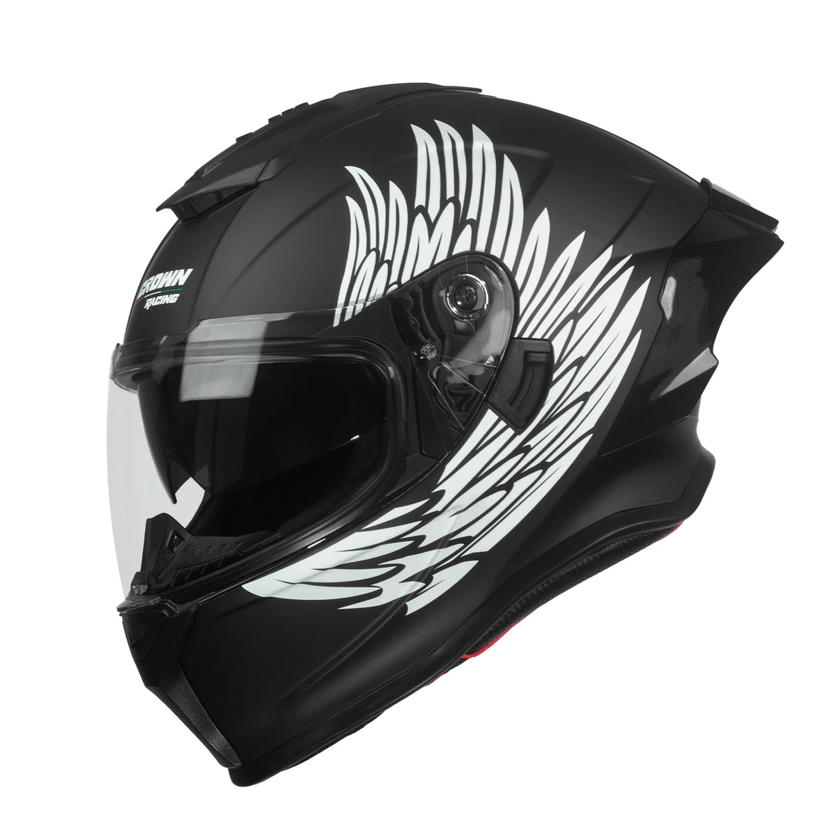 Crown Racing DOT Approved Full Face Motorcycle Street Helmet
