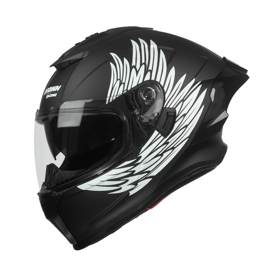 Crown Racing DOT Approved Full Face Motorcycle Street Helmet