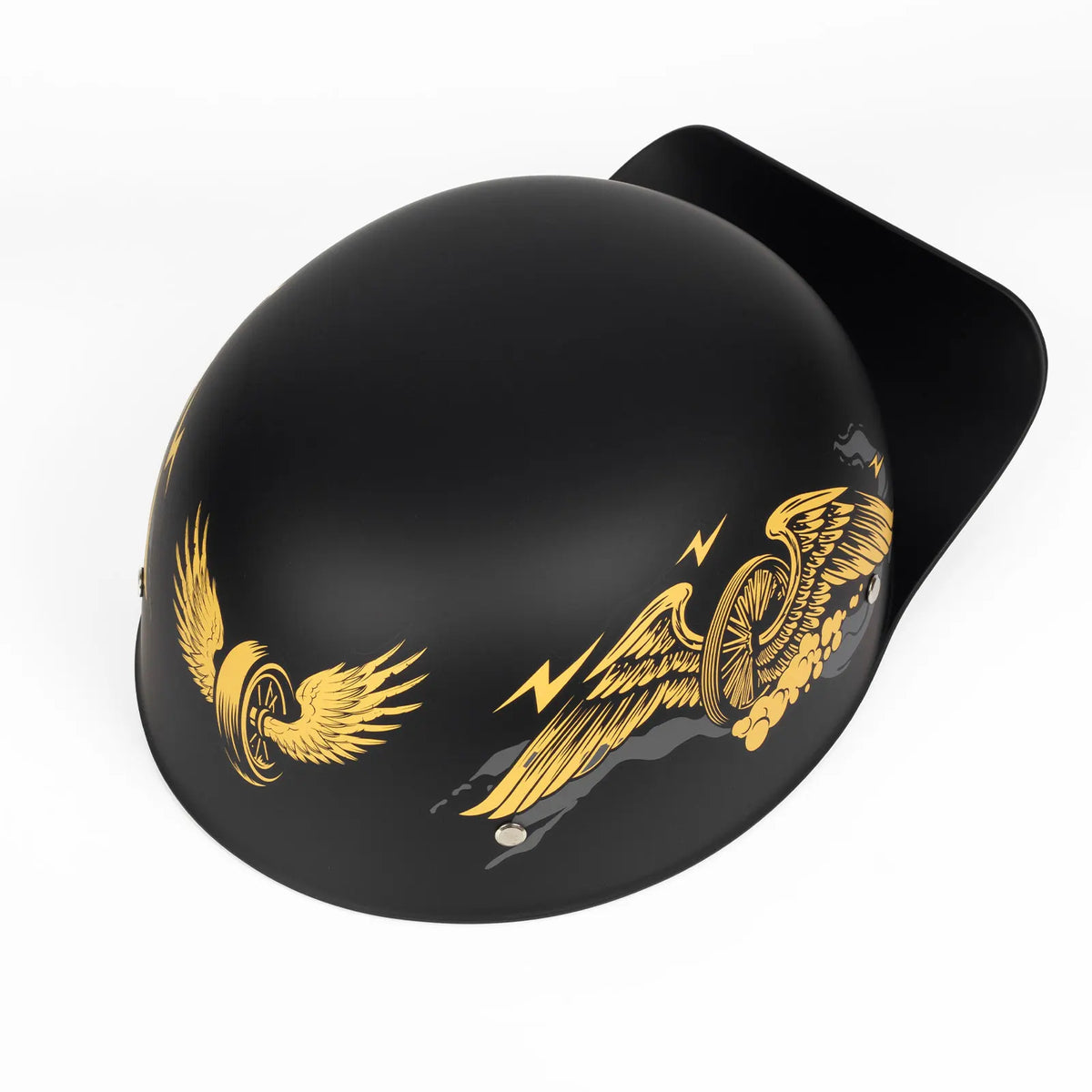 Crown Racing DOT Certified Open Face Motorcycle Half Helmet