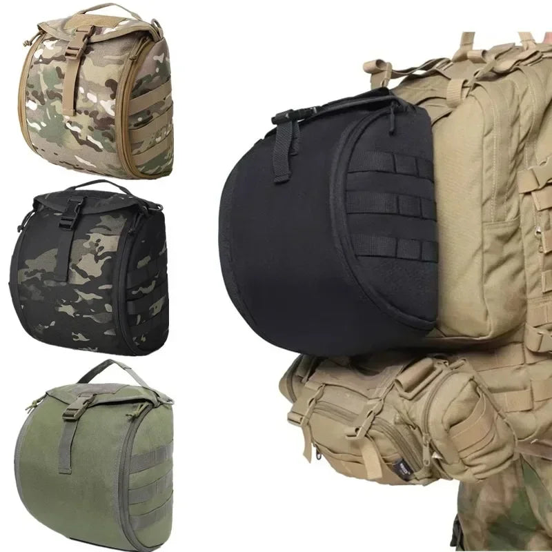 Tactical Helmet Bag Pack Multi-Purpose Molle Storage Carrying Pouch for Sports Hunting Shooting Combat Helmets military helmet