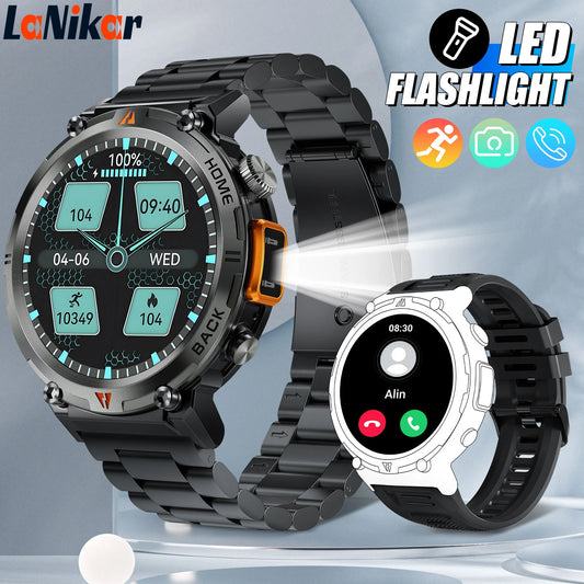 LaNikar Bluetooth Calling Smart Watch With Health And Fitness Tracking