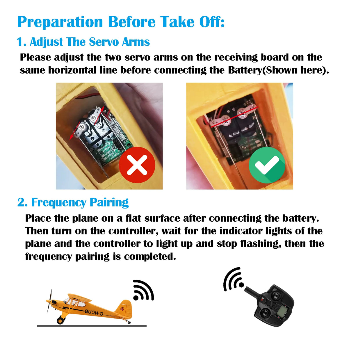 WLtoys A160 J-3 Cub RC Airplane, 1406 Brushless Motor 5CH 3D/6G System Remote Control Plane, RTF with X-Pilot Stabilization Gyro, Includes 2 Batteries for Extended Flight Time