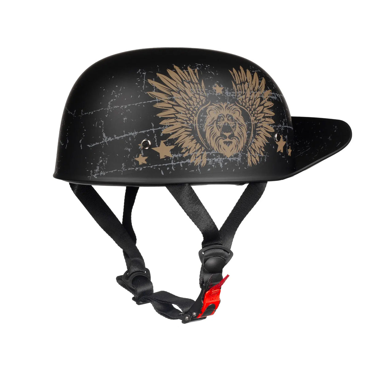 Crown Racing DOT Certified Open Face Motorcycle Half Helmet
