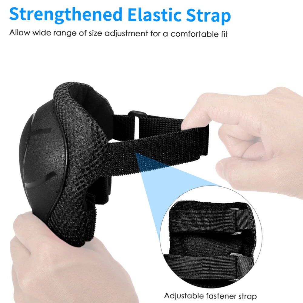 7PCS Kids Helmet Knee Elbow Pads Wrist Guard Sport Protective Gear Adjustable Scooter Skateboard Roller for Boy Girl 4-12 Years