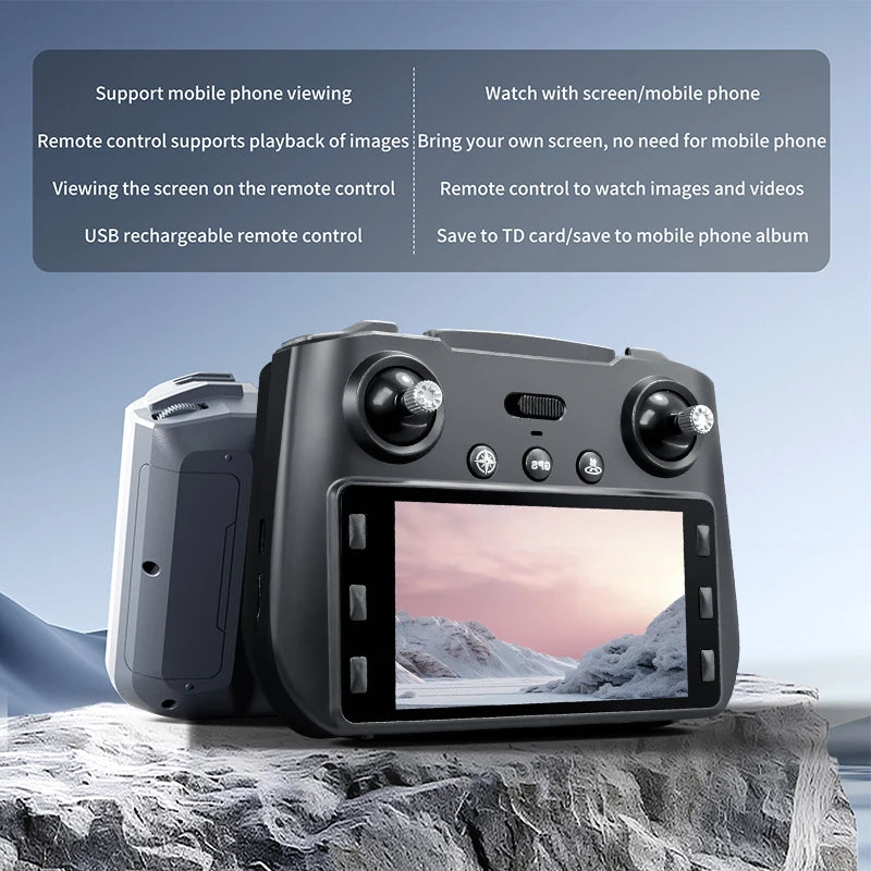 GPS Drone Optical Flow Positioning Hover Multiple Return Modes Waypoint Flight Intelligent Follow One Key Takeoff Landing Speed Switching Drone