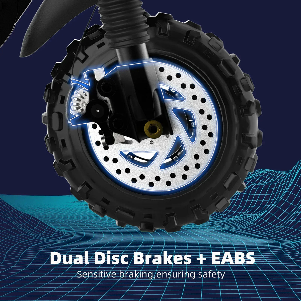 Dual Motor Folding Off Road Electric Scooter for Adults