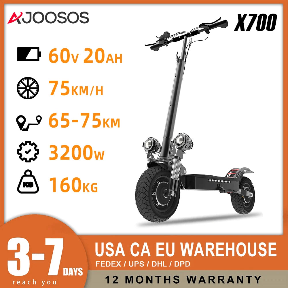 Dual Motor Folding Off Road Electric Scooter for Adults